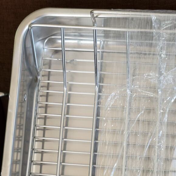 Tramontina Roasting Pan Stainless Steel 18/10 w/Basting Grill and V-rack.  New - Picture 11 of 11